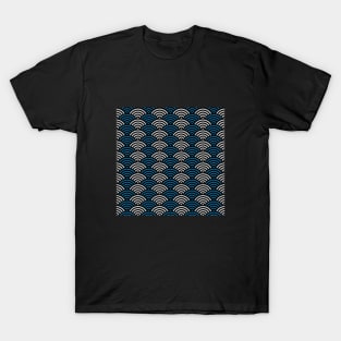 Traditional Japanese Wagara SEIGAIHA - Anime Patterns T-Shirt